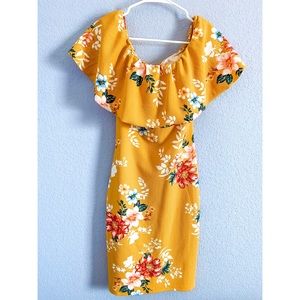 Yellow Floral Dress